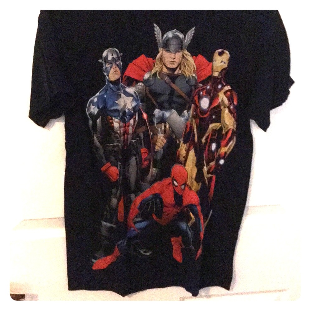 Marvel Avengers Black Graphic Tee